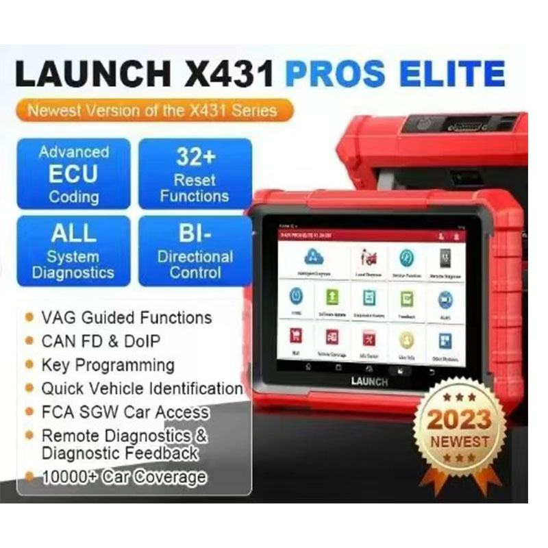 2025 Launch X-431 PROS Elite Diagnostic Tool Scanner Red Code Check ECU Programming X431 PAD VII PRO5 V+