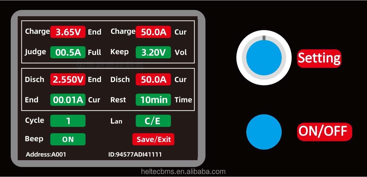 Step 1 Settings interface