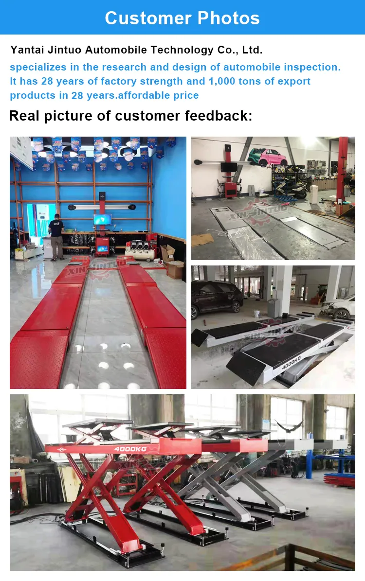 Factory Custom 3D Wheel Alignment Machine and Four Post Car Lift Wheel Aligner Equipment