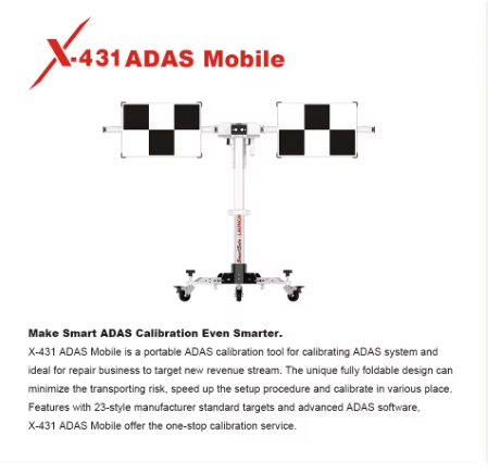 Launch X431 Adas Mobile Calibration Equipment Ensure Safe and Reliable Driving All System Scanner Car Diagnostic Package Tablet