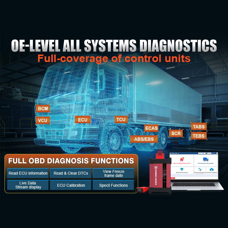 EngineDance X5pro+ Ultimate Diagnostic Tool Ecu Programming Tool Urea Pump and Sensor test Bench for Trucks,diesel Vehicles