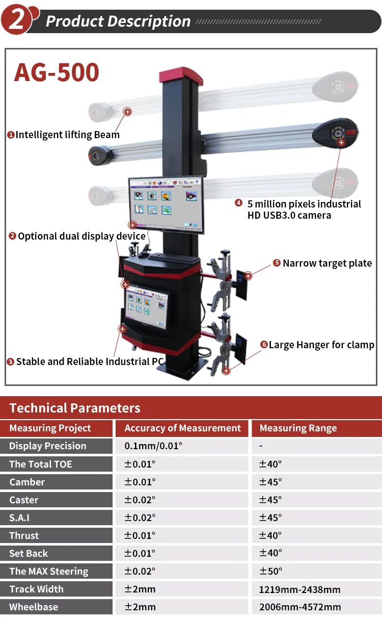 3D Car Wheel Alignment Machine Match Garage 3D Wheel Aligner Garage Equipment Auto Equipment