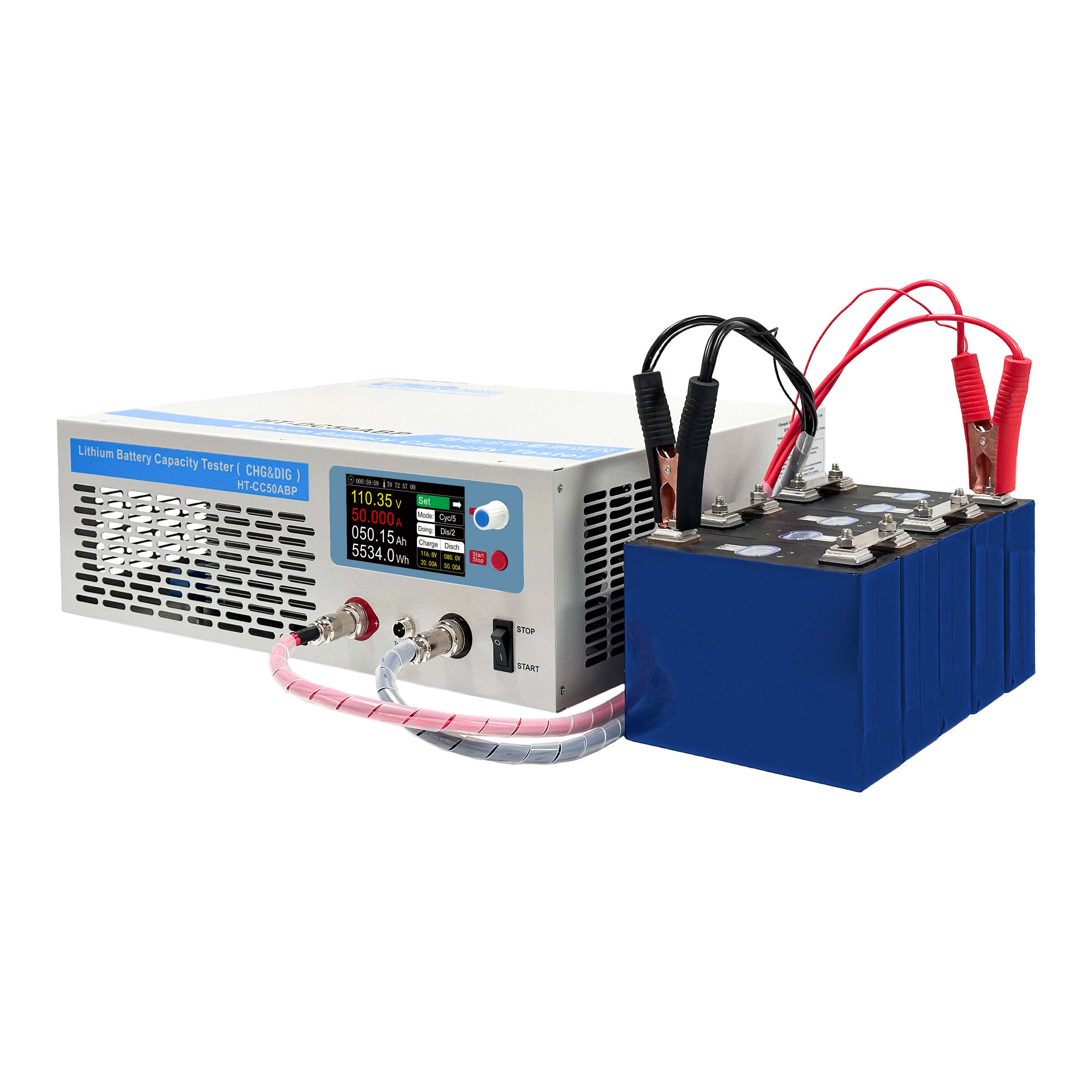 5-120V Whole Group Battery Capacity Tester For Lithium NiMH Lead Acid 120V Battery Tester With 50A Charge And Discharge Current
