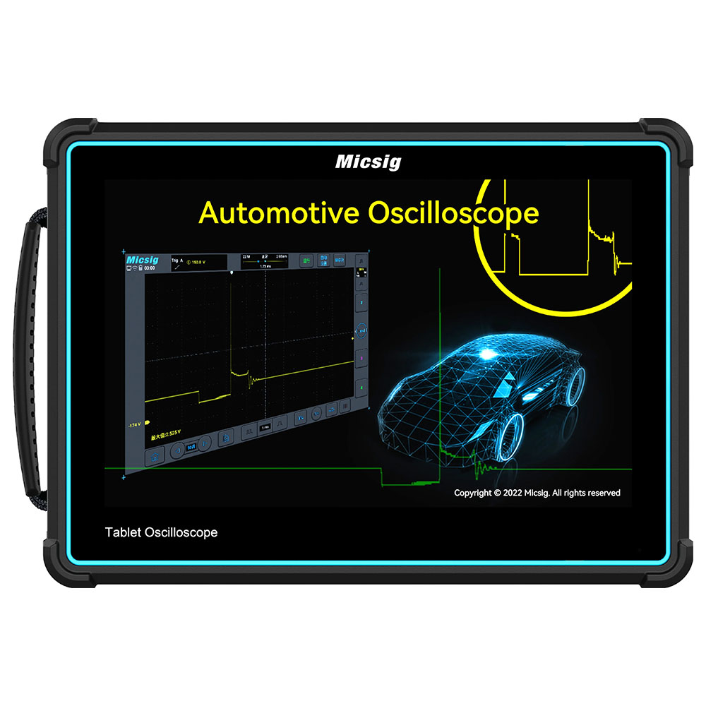 Micsig ATO1004 Portable Automotive Oscilloscope 100MHz 4 Analog Channels 1GSa/S 10.1 Inch Touch Screen LCD