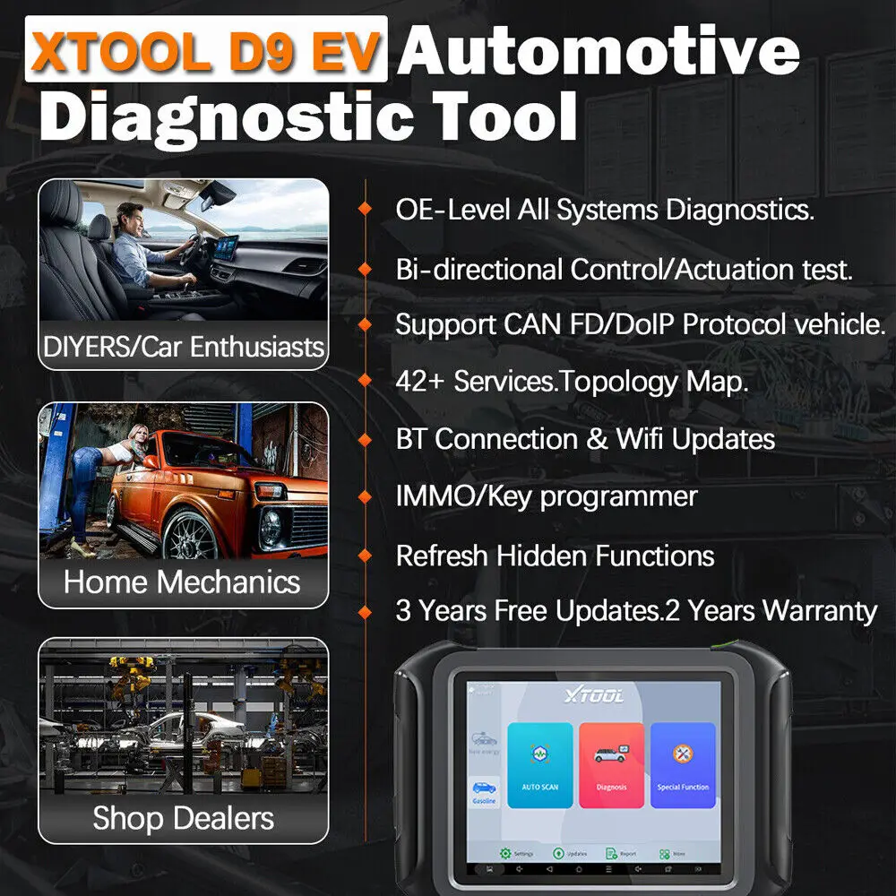 XTOOL D9 EV Diagnostic Scanner