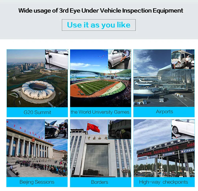 Advanced Portable 5MP Under Vehicle Inspection Camera System for Security Surveillance Uvis