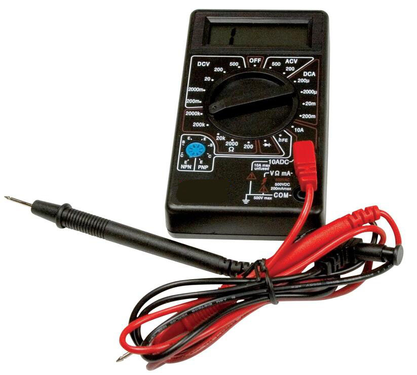 Digital Multimeter Tester 2000 Counts AC DC Voltmeter Ohm Volt Amp Meter Car Inspection Tools for Voltage &amp; Current Measurement
