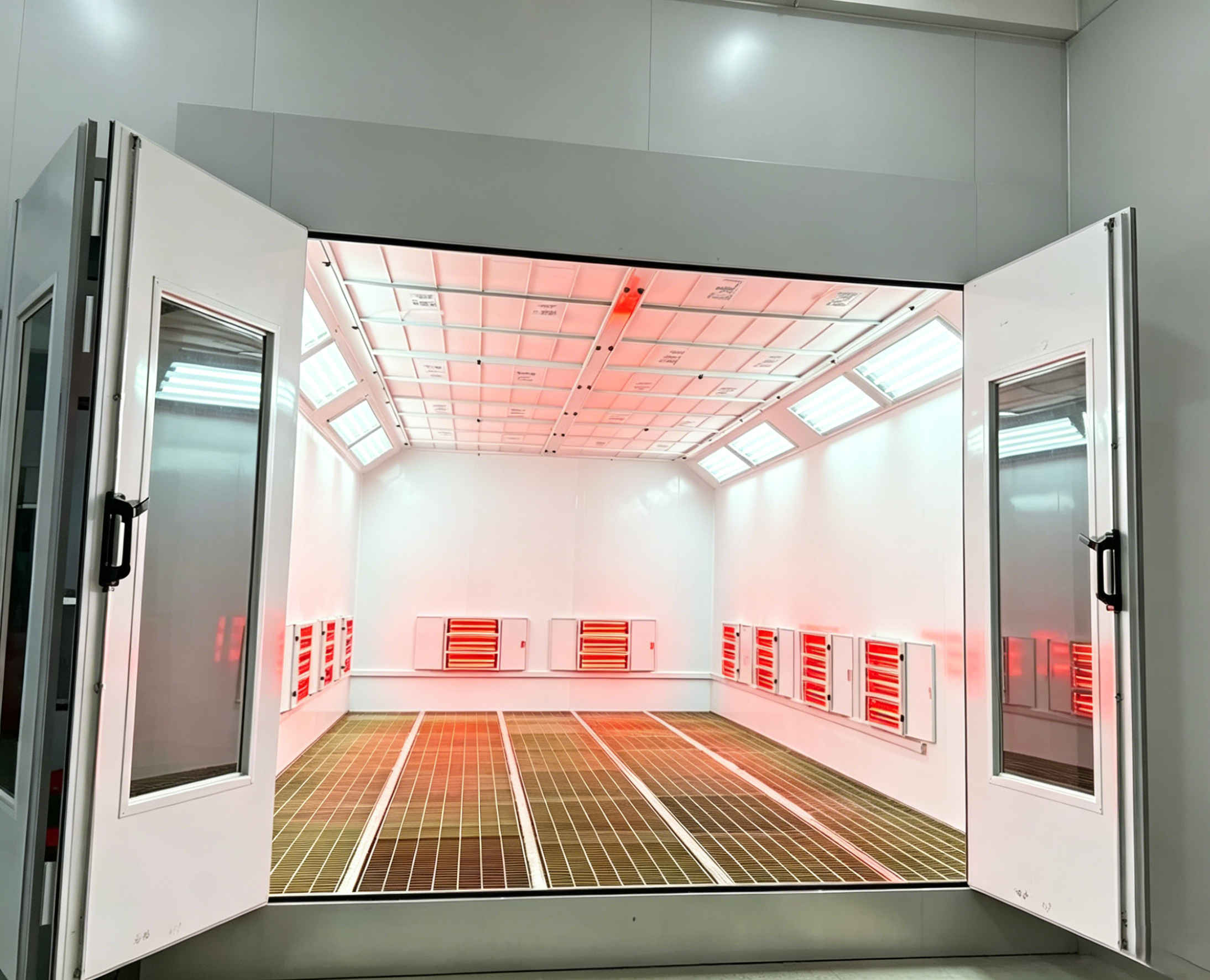 CHINA Explosion Proof Spray Booth Air Flow Control Energy Saving LED Lighting Electric/Diesel/Natural Gas Heating Customizable