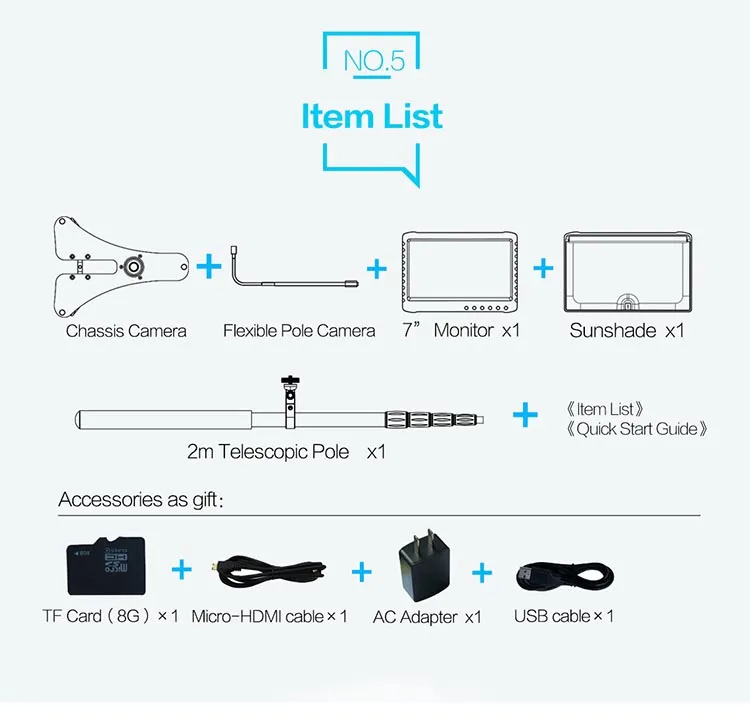 Advanced Portable 5MP Under Vehicle Inspection Camera System for Security Surveillance Uvis