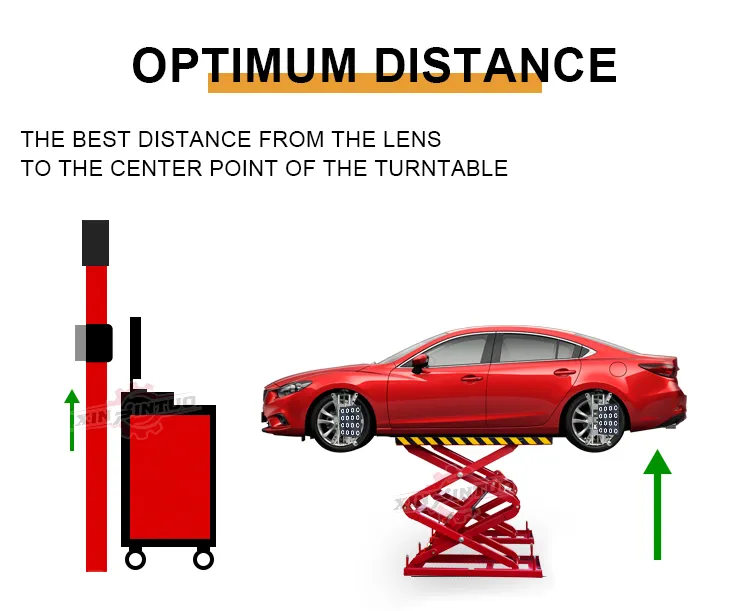 Factory Custom 3D Wheel Alignment Machine and Four Post Car Lift Wheel Aligner Equipment