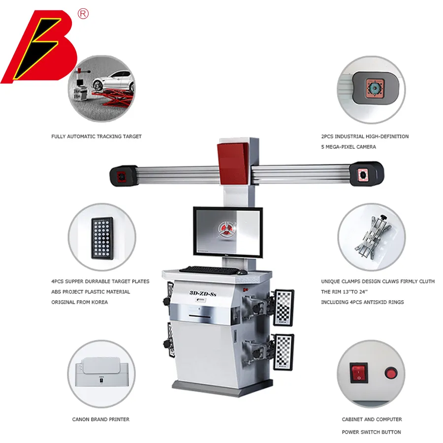 Car 3D Wheel Alignment Wheel Aligner Equipment 3