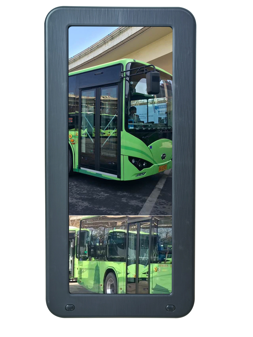 Horizontal &amp; Vertical Screen AI E-Mirror CMS System|12.3" IPS Monitor|4-CH DVR|Blind Spot Detection for Truck Fleet Management