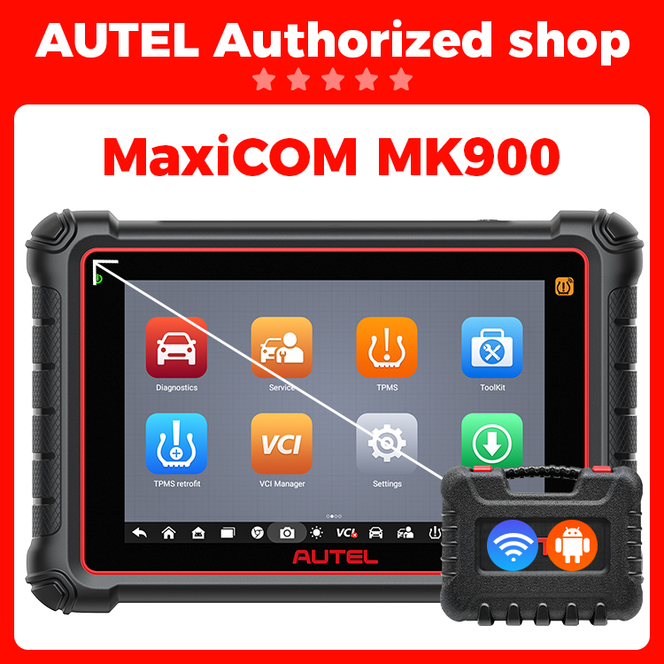 universal Autel MaxiCOM MK900 Scanner up of MK808S 40+ Service CAN-FD DOIP 3K+ Active Test automotive diagnostic tools