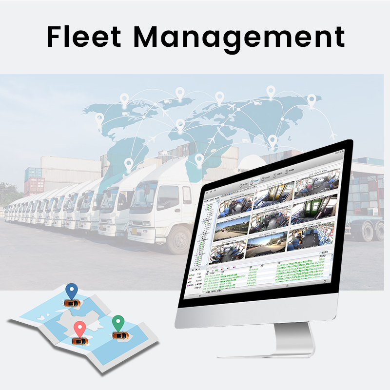 2K Truck System 4g Dashcam for the Vehicle Fleet Management on Cmsv6 Fit 9-36V and 512G Card 4g Car Camera