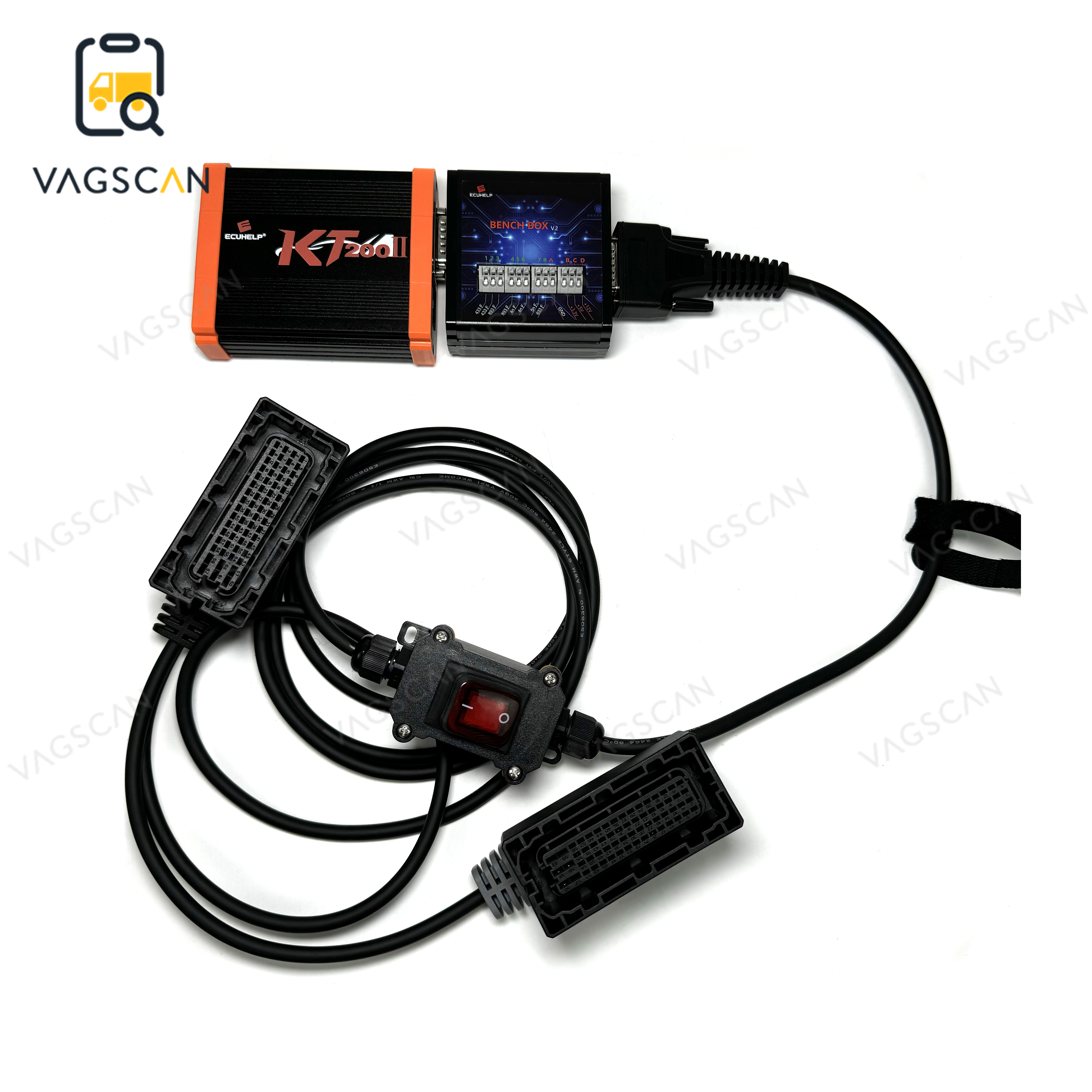 KT200 II Full Version ECU Programmer for Car Truck Motorcycle Tractor Excavator Forklift Read Write Tuning Coding Dongle Offline