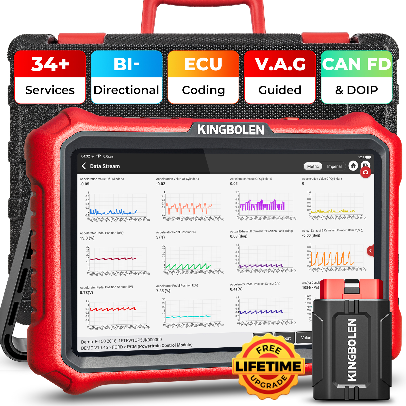 K8 PRO 2026 New Model Automotive Diagnostic Tool Lifetime Free Upgrade OBD2 Standard 34 Reset Functions Professional Edition