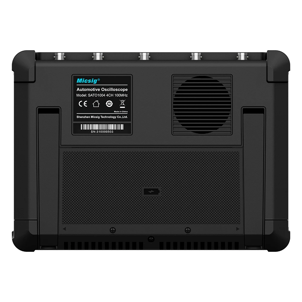 Micsig SATO1004 Portable Automotive Oscilloscope 4 Channels 100MHz Bandwidth 1GSa/s Sampling Rate 8" Touch Screen 8-Bit 1 Year