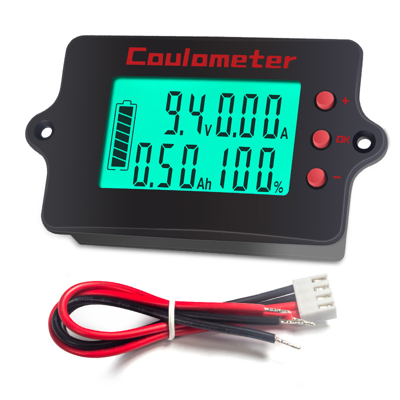 PZEM-037 Battery Cell Health Analyzer 50A-500A Coulomb Meter SOC 8-120V 24V Battery Monitor LiFePO4/Li-ion Battery Pack