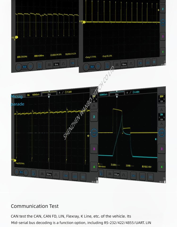 Micsig SATO1004 Automotive Repair Oscilloscope With Touchscreen