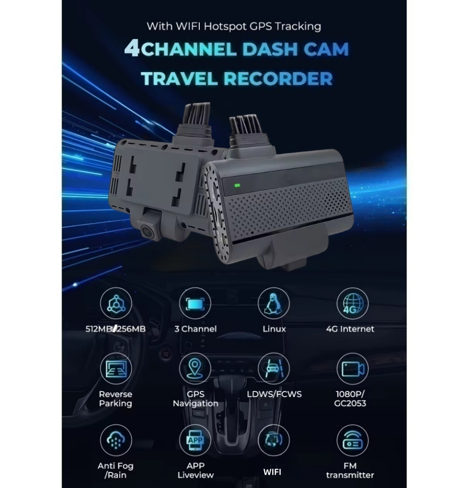 JX18-4CH Dashcam
