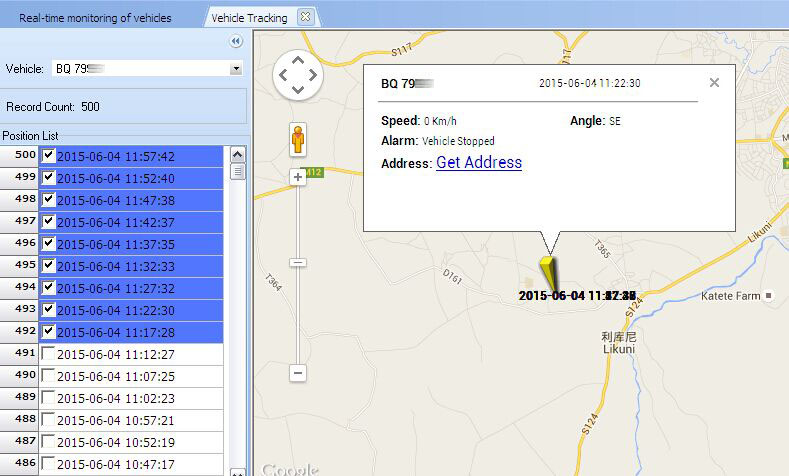 Realtime Tracking Map