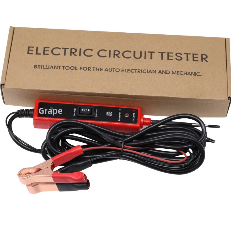 EM285 Automotive Electrical System Circuit Tester 6-24V DC Multi-Function Drive Test Pen OLIVER Car Fitment Red &amp; Black