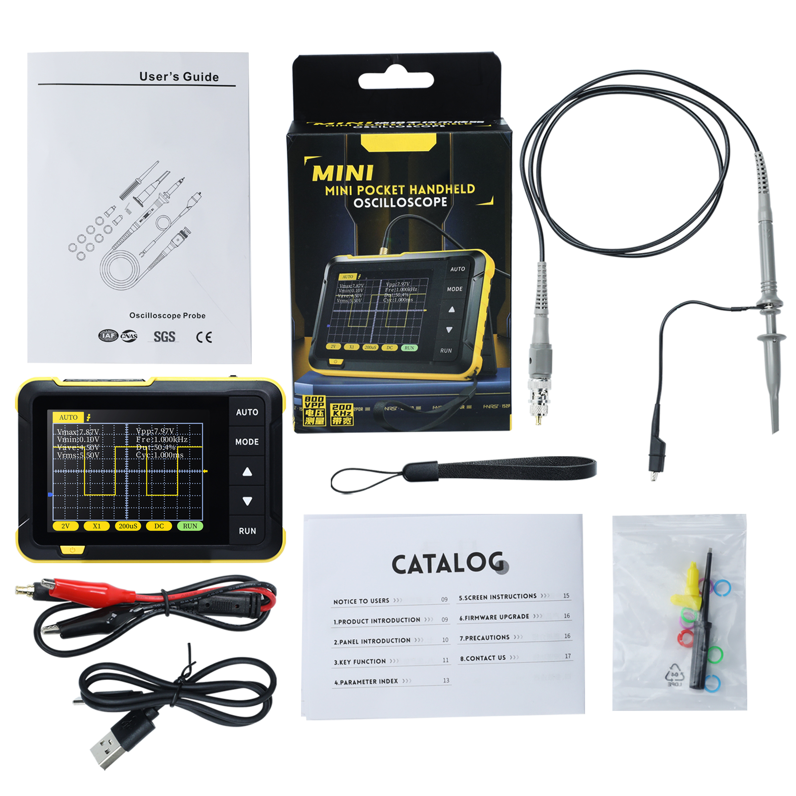 Complete Oscilloscope Package and Accessories
