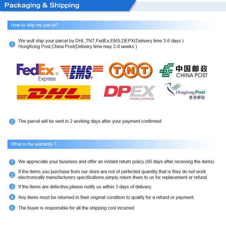 Packaging & Shipping Standards