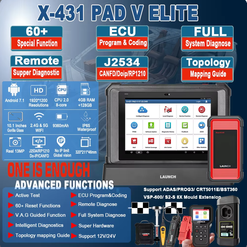 X-431 PAD V ELITE Detail View