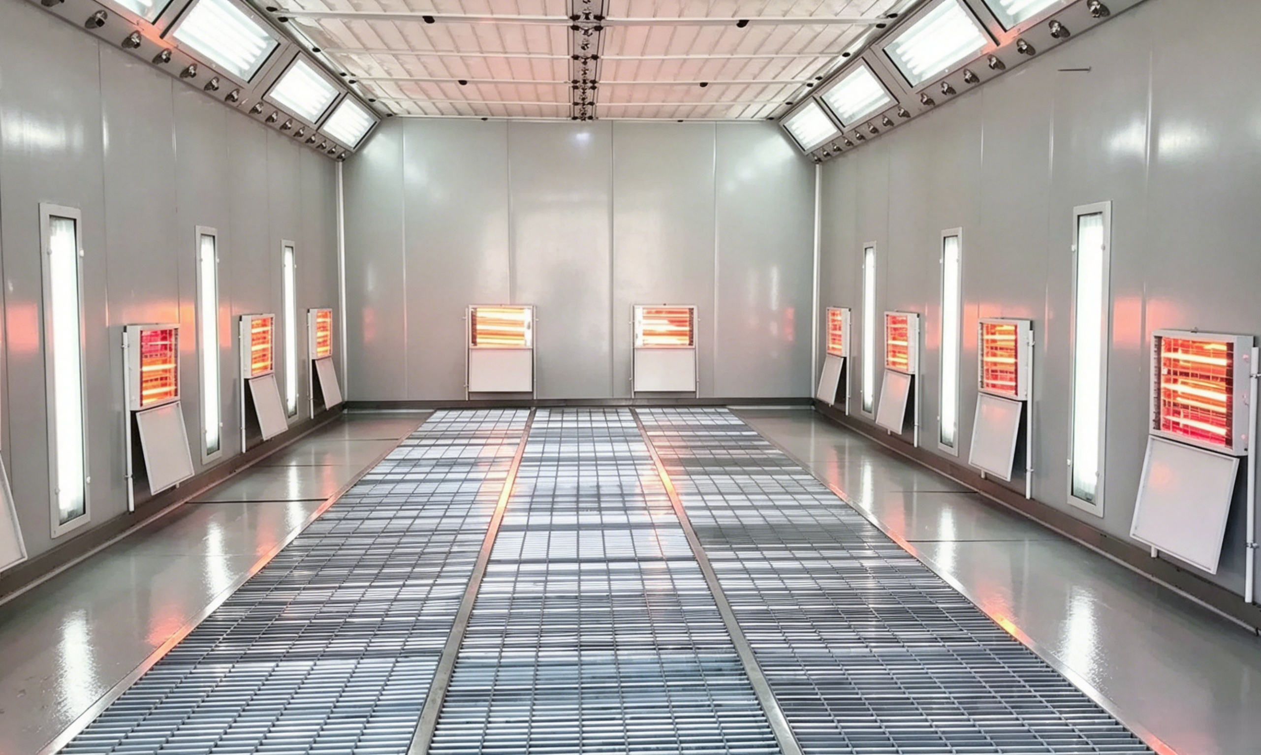 CHINA Explosion Proof Spray Booth Air Flow Control Energy Saving LED Lighting Electric/Diesel/Natural Gas Heating Customizable