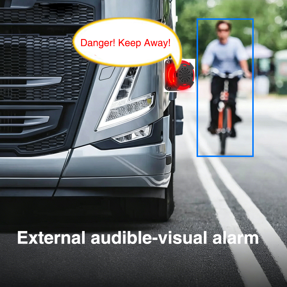 PJAUTO 5-CH AI BSD DMS Vehicle Safety DVR Monitoring System Blind Spot Detection System for Forklift Truck Bus Fleet