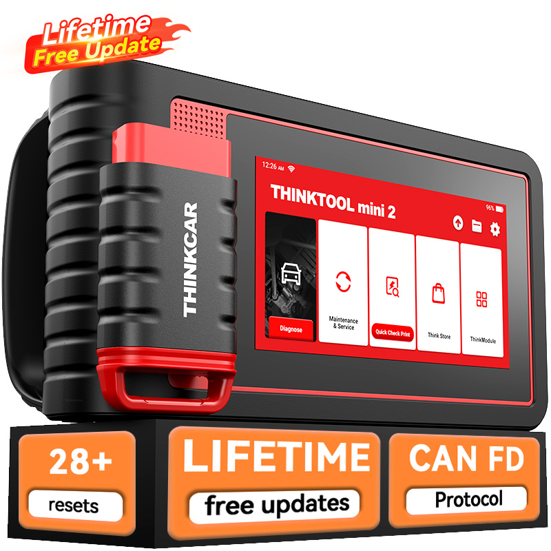 THINKCAR THINKTOOL MINI 2 Car Diagnostic Scanner Full System Bluetooth 28 Languages 28 Reset Functions Lifetime Free Update