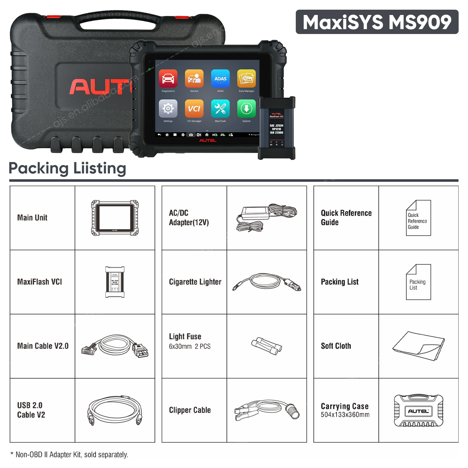 Autel Kit Contents