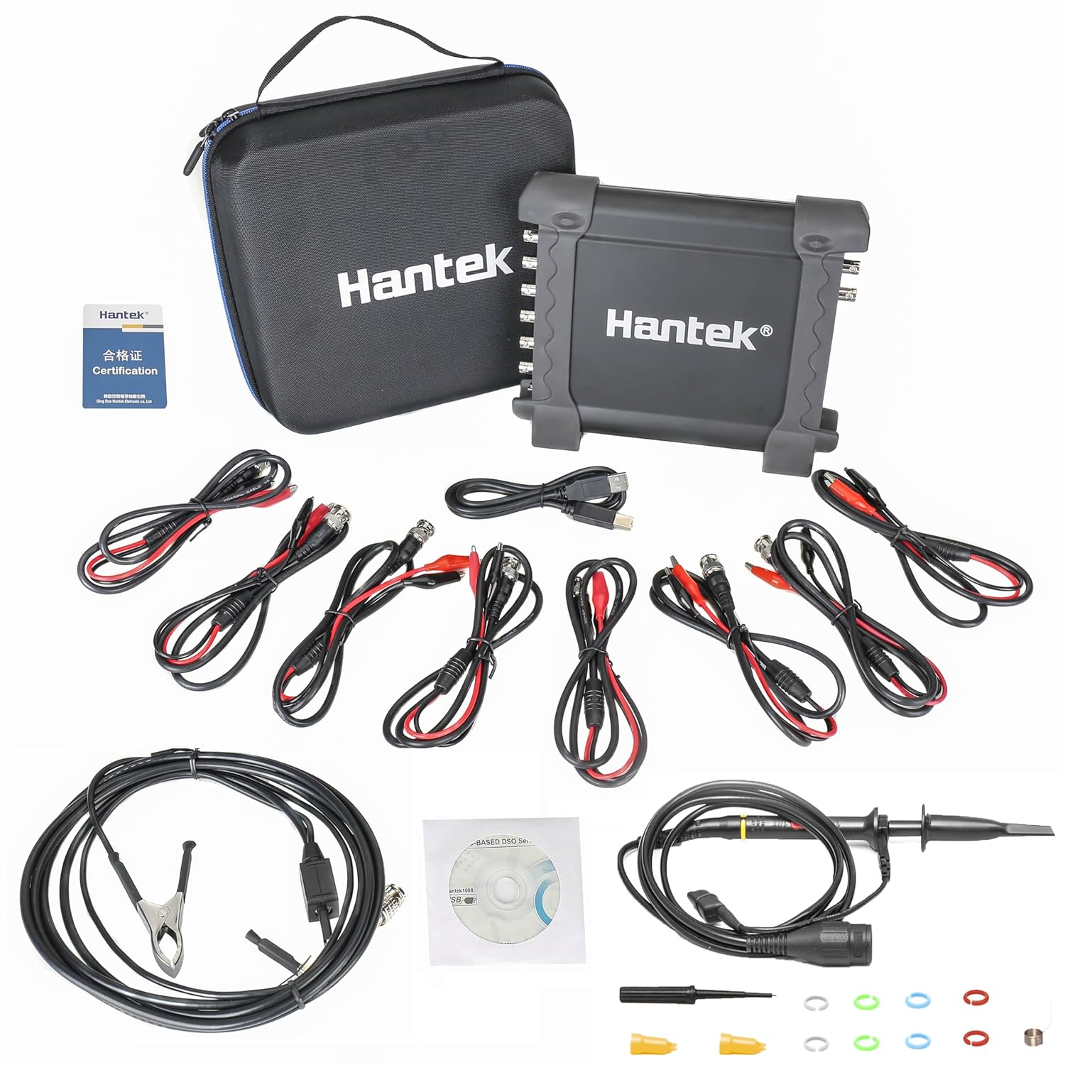 AIsmartlink Automotive Diagnostic /DAQ/Programmable Generator Hantek 1008C PC USB 8CH Digital Oscilloscope