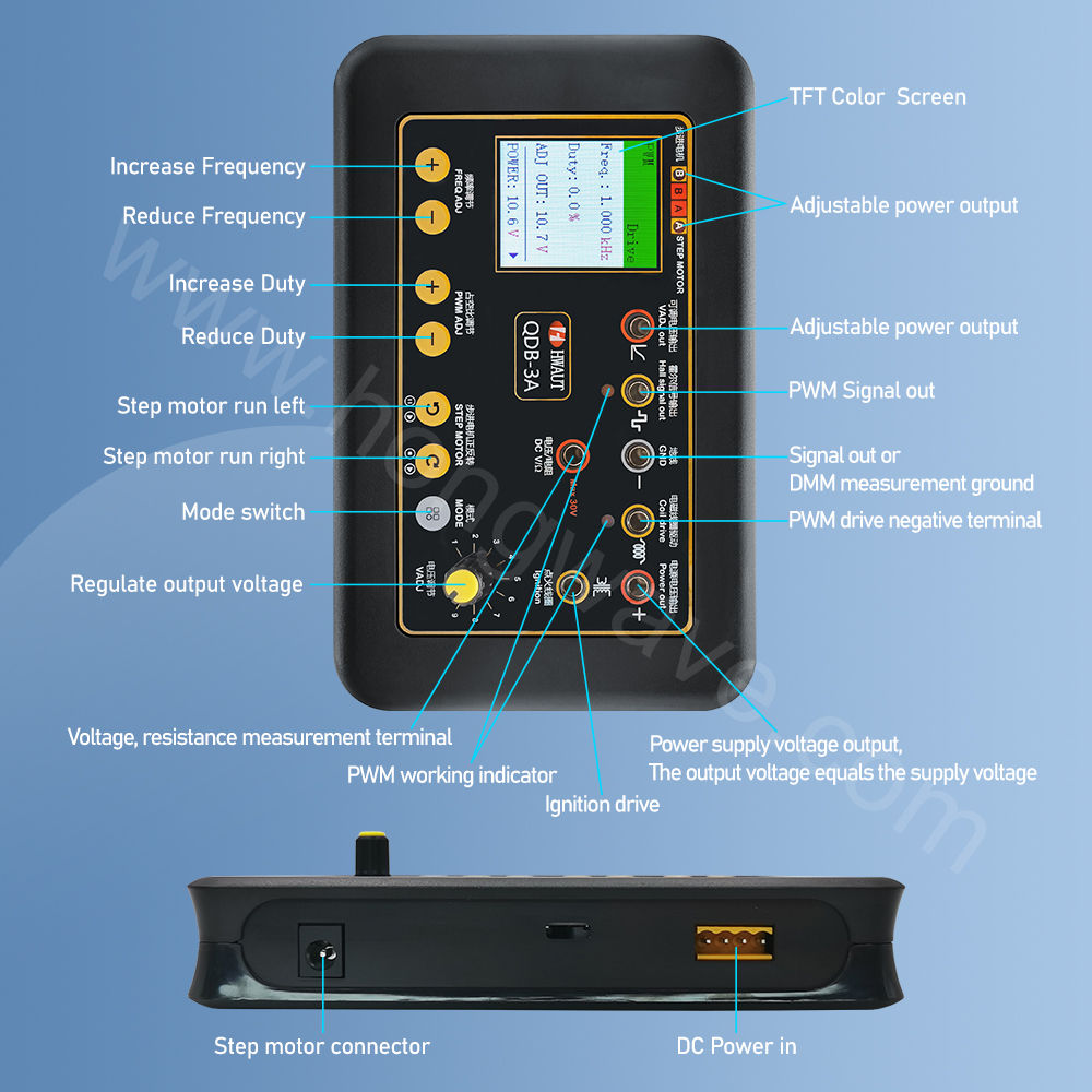 Portable Car Actuator Detector Drive Tester QDB-3A Automotive Ignition Coil Tester Auto Sensor Simulator