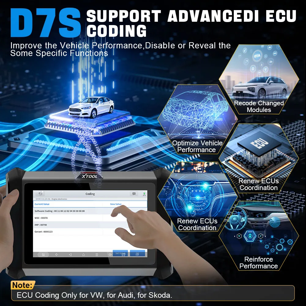 XTOOL D7S Maintenance Features