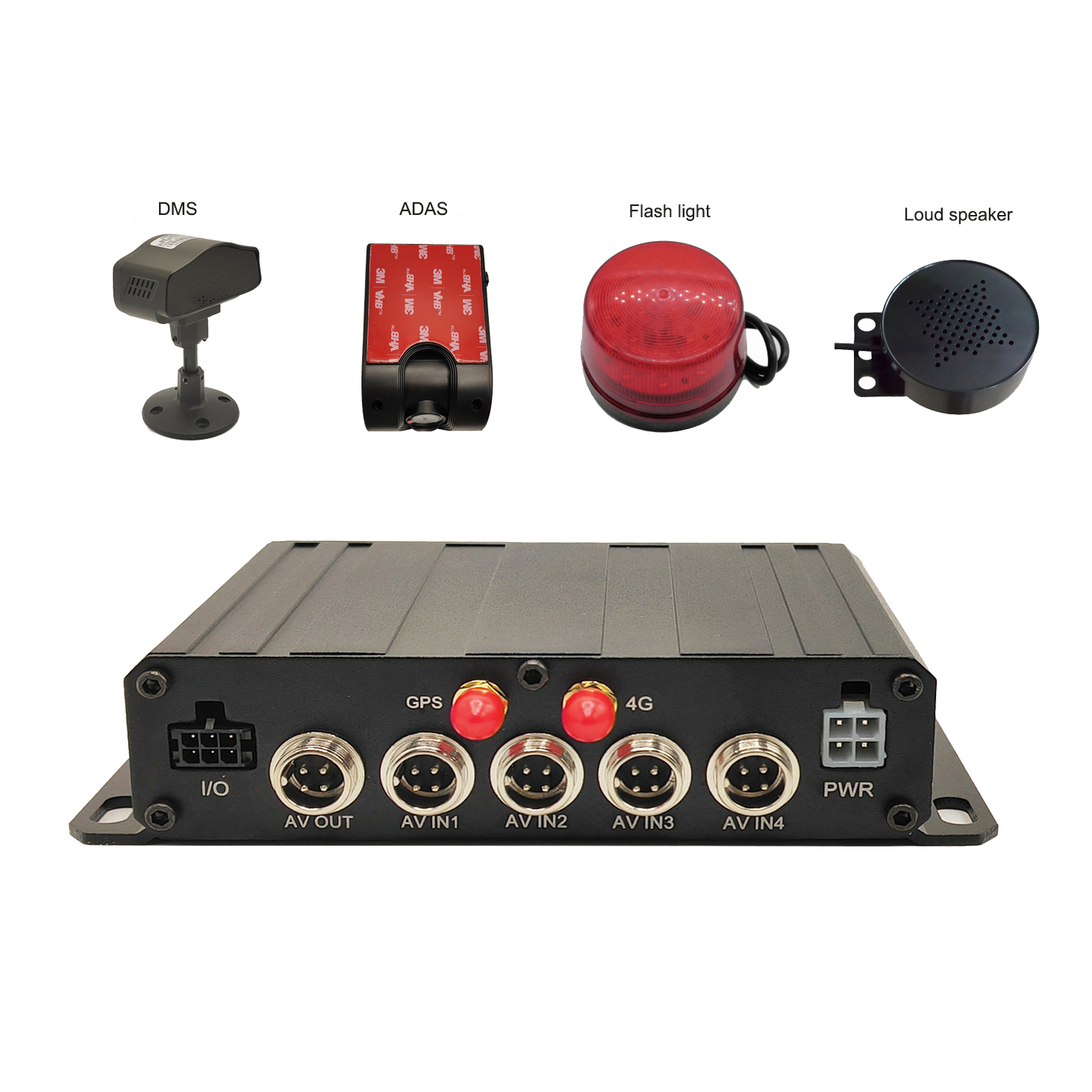 AI MDVR Driver Status Monitor DMS+ADAS+BSD+radar Fleet Management System