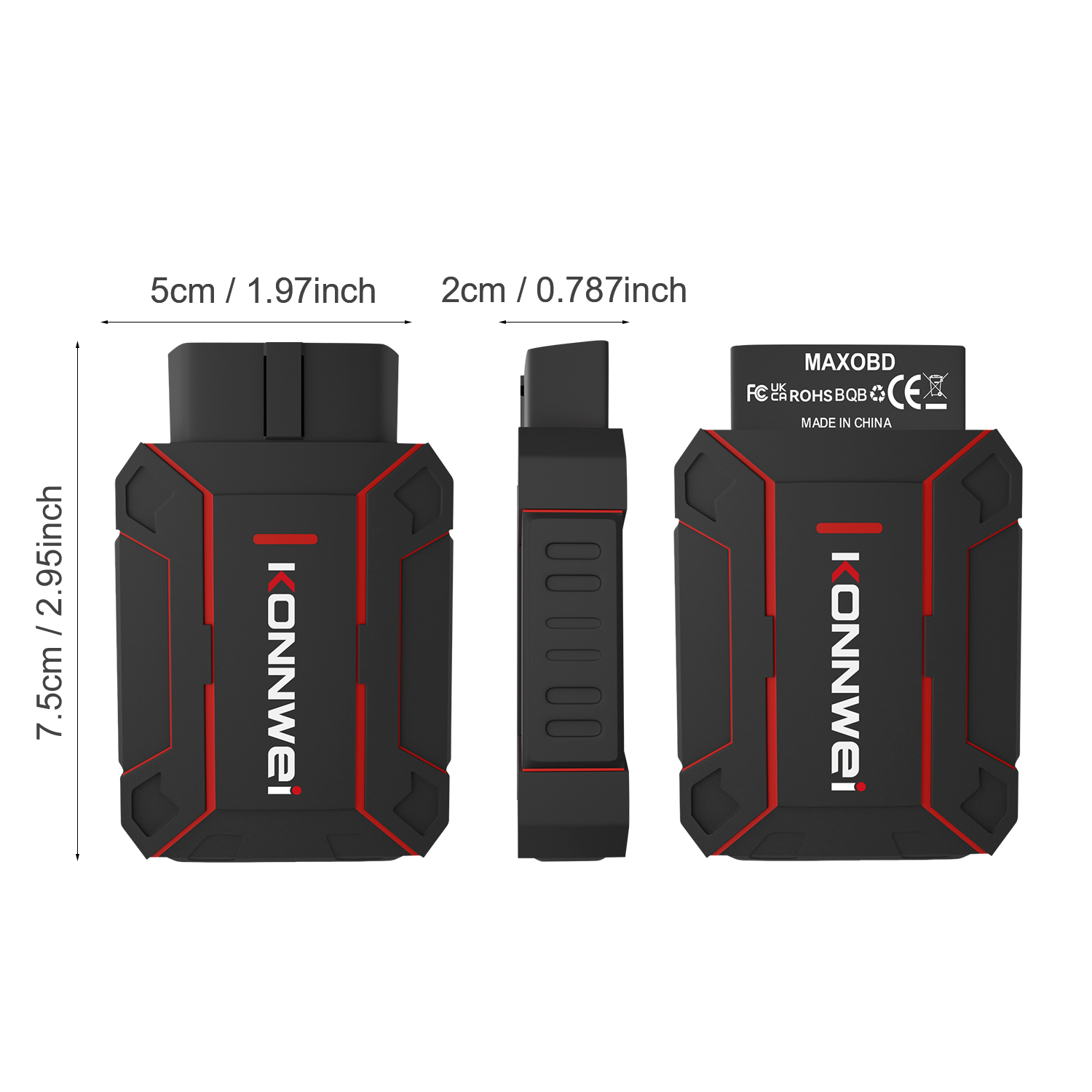 New Arrival Life Free Update KONNWEI MAXOBD OBD2 Scanner Car Diagnostic Code Reader /Wireless for Universal 12V Cars