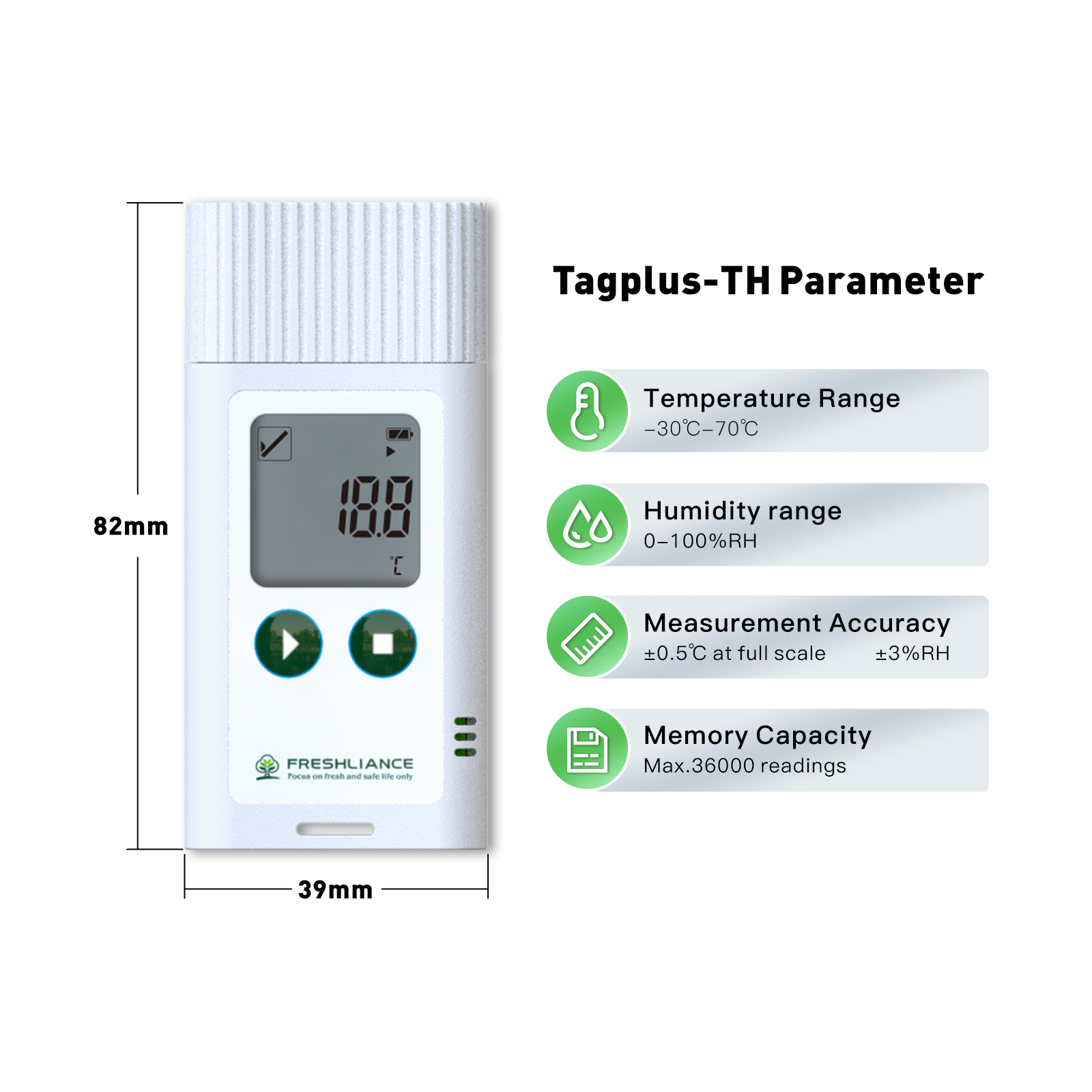 Waterproof USB Data Logger for Fleet Vehicle and Storage Temperature Tracking