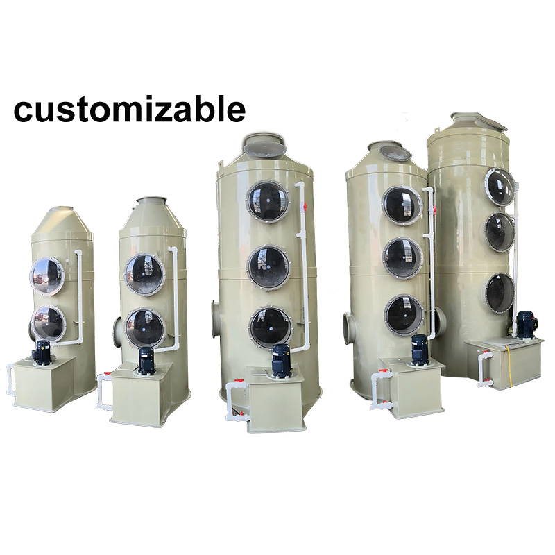Disposal Equipment Waste Exhaust Gas Venturi Wet Scrubber Tower For SO2 CO2 NH3 Desulfurization Deamination