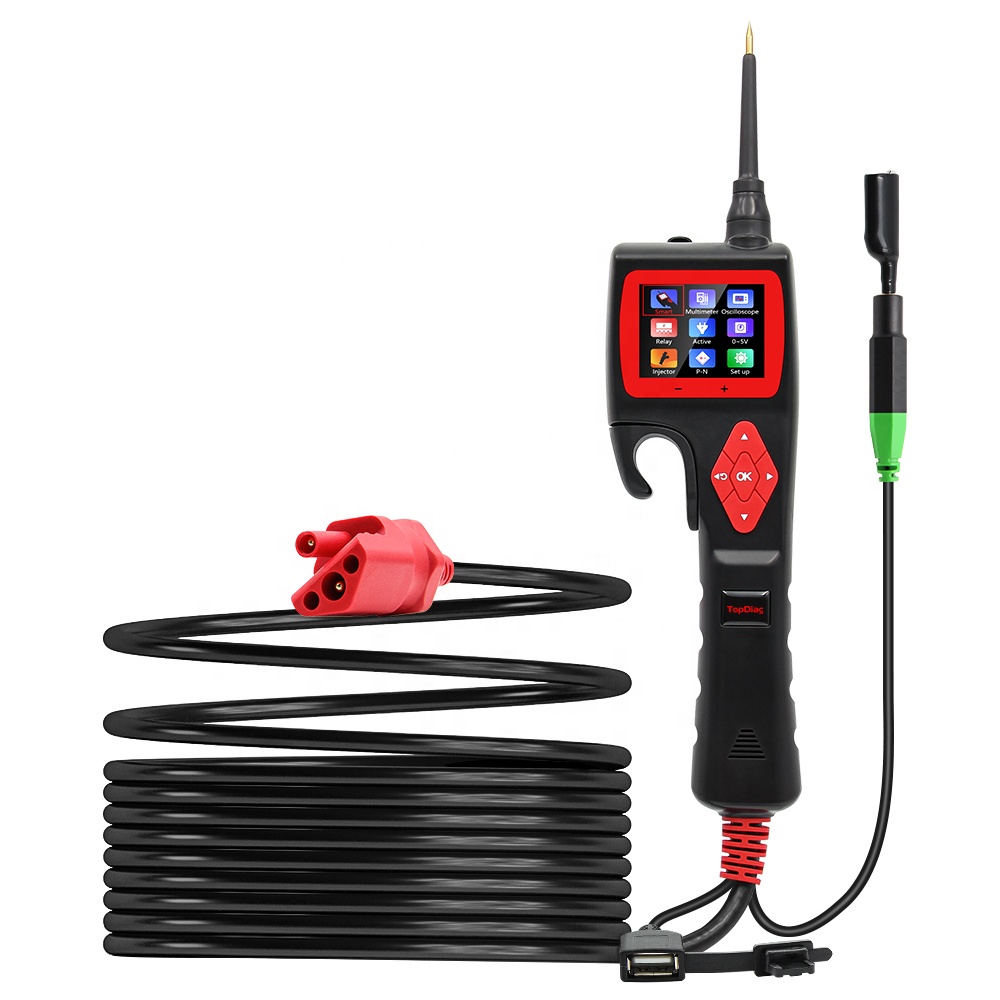 TopDiag Smart Hook P200 Automotive Electrical System Circuit Tester 9V-30V Relay Diode Oscilloscope Test