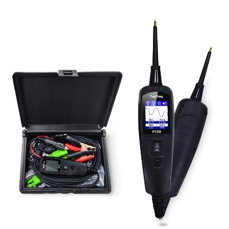 JDiag P100 Automotive Electrical Circuit System Tester Diagnostic Tools for 12V Cars & 24V Trucks 12M Cables