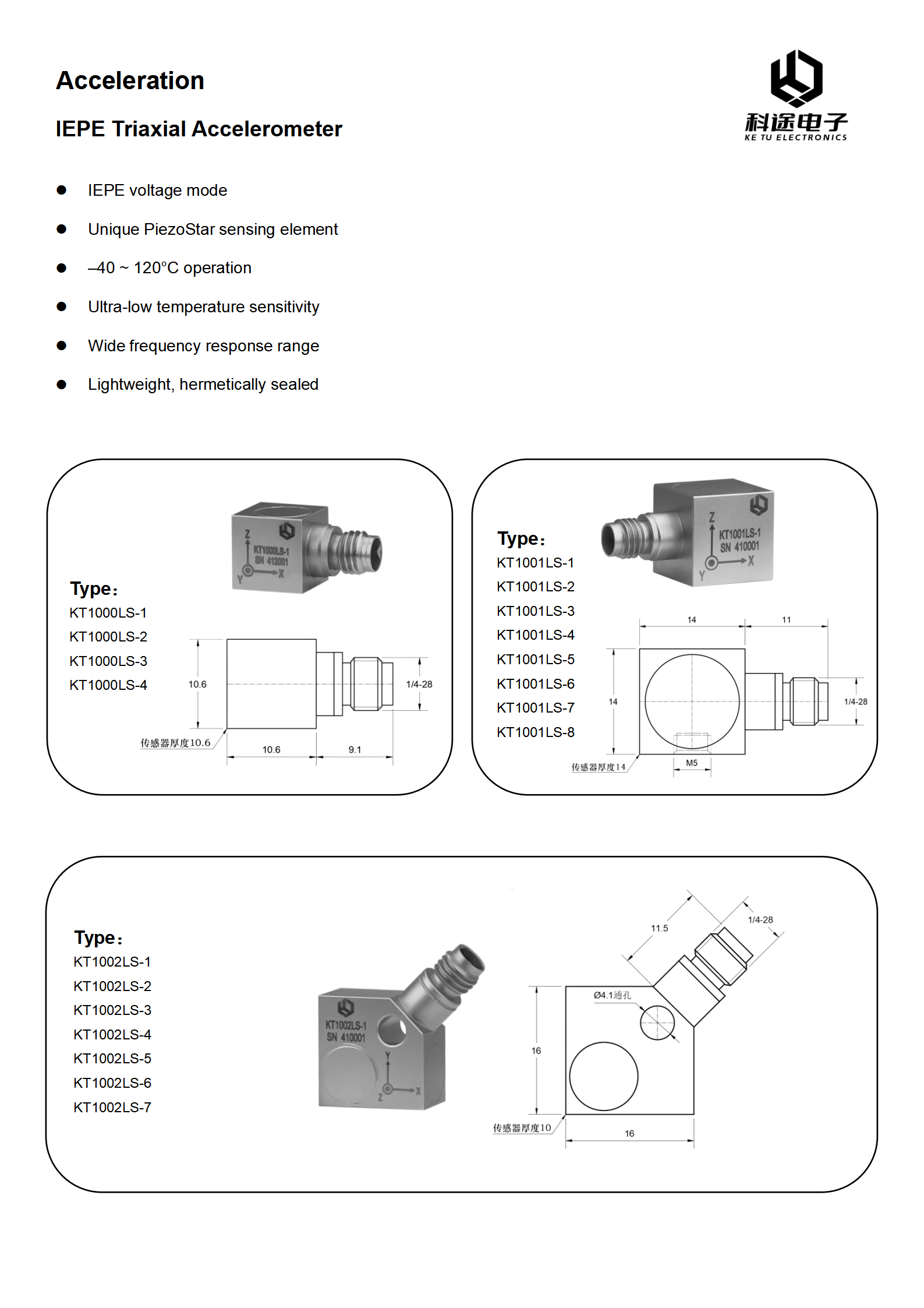 Specification Sheet 1