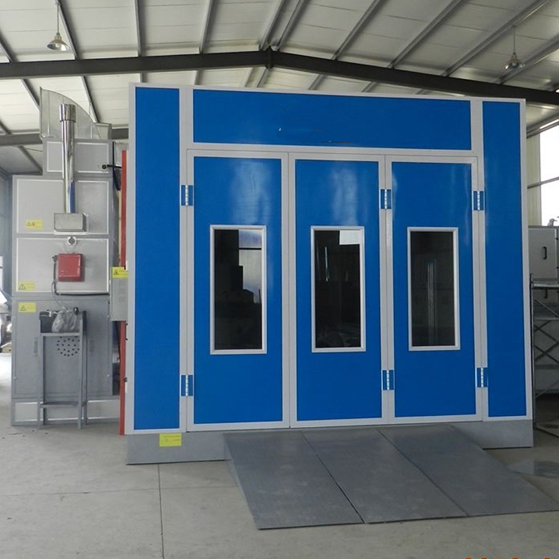 CE Approved Aoxin C30 Recirculating Car Spray Booth Baking Equipment Electric Diesel Burner Heating Centrifugal Fans LED