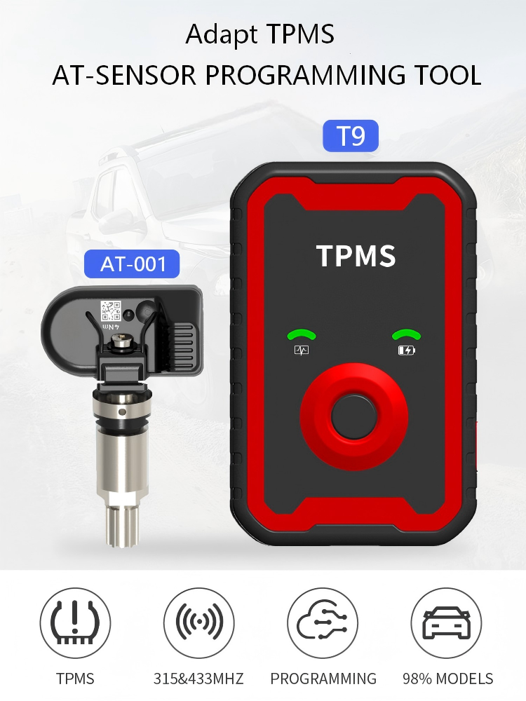 Autostar Programmable Universal TPMS 433MHz 2in1 Sensor &amp; Diagnostic Tool with LCD Display 1 Year Warranty