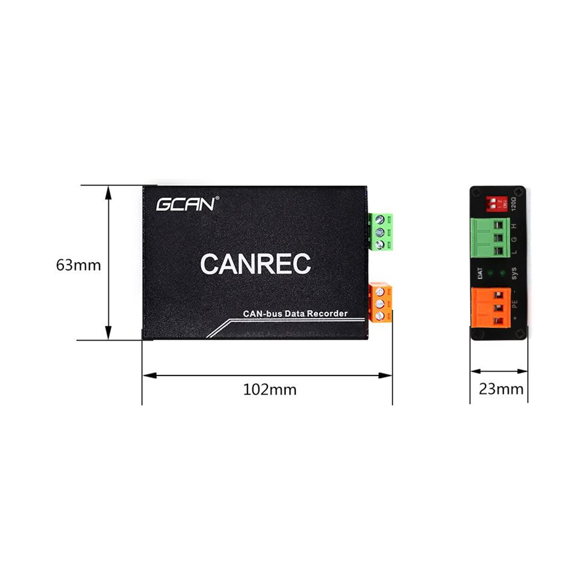 GCAN GCAN-401/402 Canbus Data Logger for Car Users with Real-Time Bus Data Recording TF Card Storage Plug and Play