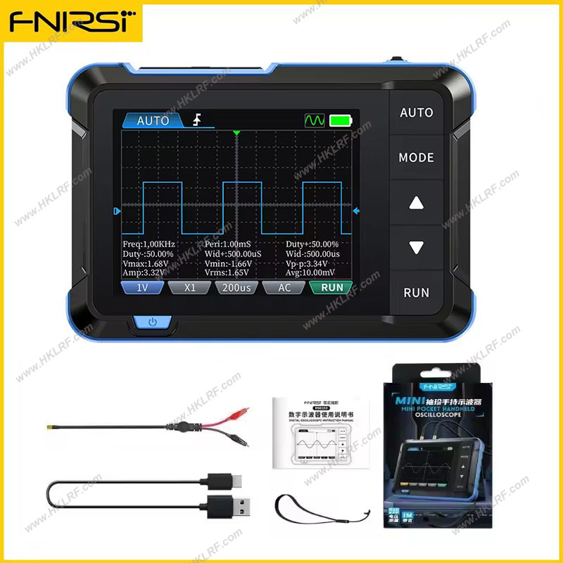 DSO153 2in1 Handheld Oscilloscope/DDS Signal Generator,Digital Portable Automotive Oscilloscope with 2.8 in TFT Screen