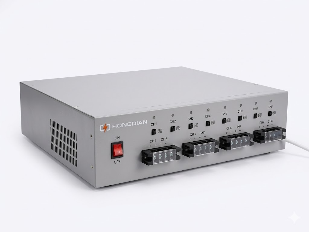 High Power 150W 8-Channel 220V High Accuracy 0.05% IP22 Protection Charge/Discharge Battery Tester Lithium Ion Pack Equipment