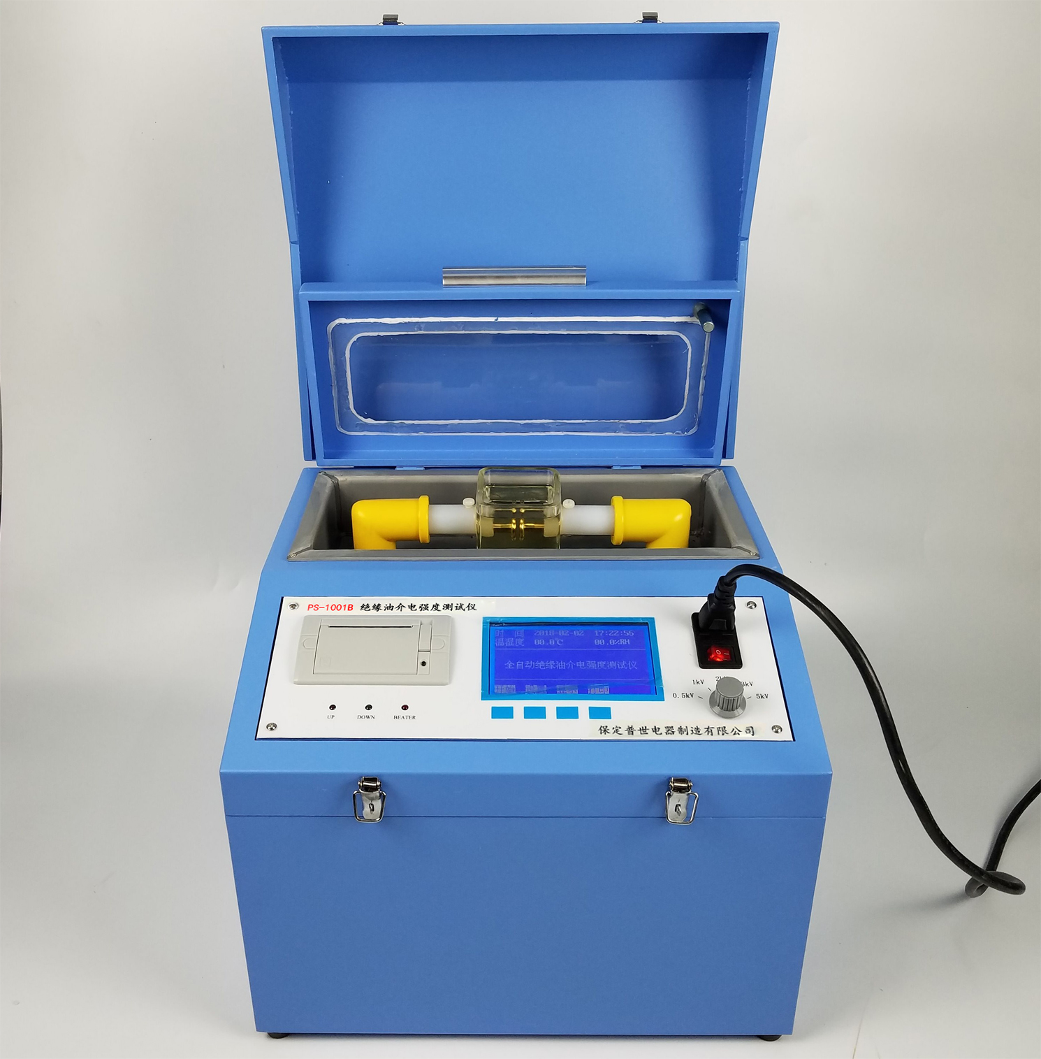 Fully Automatic Oil Dielectric Strength Tester Kit PUSH Electrical Insulation Oil Break For Set OEM Customization 0~100KV