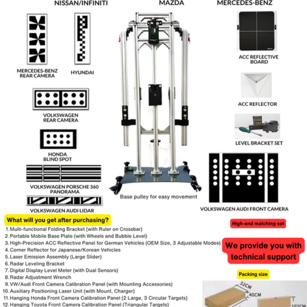 ACC Calibration Board NIO Calibration radar Fault ADAS Calibration Tool